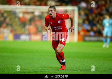 Oakwell Stadium, Barnsley, Inghilterra - 9 agosto 2024 Max Watters (36) di Barnsley - durante la partita Barnsley contro Mansfield Town, Sky Bet League One, 2024/25, Oakwell Stadium, Barnsley, Inghilterra - 9 agosto 2024 crediti: Arthur Haigh/WhiteRosePhotos/Alamy Live News Foto Stock