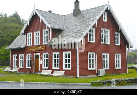 Museo minerario dedicato al rame nella zona di Visnes, Norvegia Foto Stock