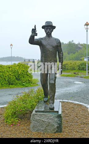 Museo minerario dedicato al rame nella zona di Visnes, Norvegia Foto Stock