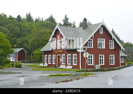 Museo minerario dedicato al rame nella zona di Visnes, Norvegia Foto Stock