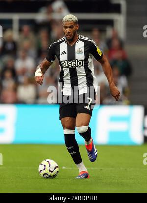 Newcastle upon Tyne, Regno Unito. 9 agosto 2024. Joelinton del Newcastle United durante l'amichevole di pre-stagione al St. James' Park, Newcastle upon Tyne. Il credito per immagini dovrebbe essere: Scott Heppell/Sportimage Credit: Sportimage Ltd/Alamy Live News Foto Stock