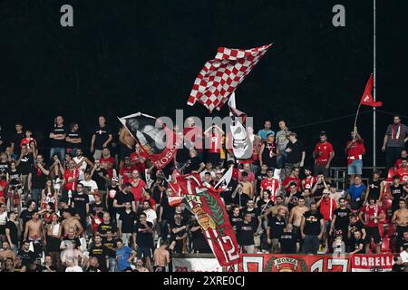 Torino, Italia. 25 maggio 2024. I tifosi dell'AC Monza in Coppa Italia contro Sudtirol all'U-Power Stadium di Monza, Italia - venerdì 9 agosto 2024. Sport - calcio (foto AC Monza/LaPresse di Studio Buzzi) credito: LaPresse/Alamy Live News Foto Stock