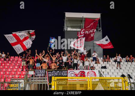 Monza, Italie. 09 agosto 2024. Tifosi del Sudtirol durante la Coppa Italia 2025, partita di calcio tra AC Monza e FC Sudtirol il 9 agosto 2024 allo stadio U-Power di Monza, Italia - Photo Morgese-Rossini/DPPI Credit: DPPI Media/Alamy Live News Foto Stock