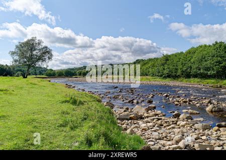 Fiume South Tyne a Featherstone Park vicino a Haltwhistle Foto Stock