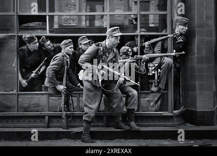 Truppe della Wehrmacht nella battaglia di Stalingrado Foto Stock