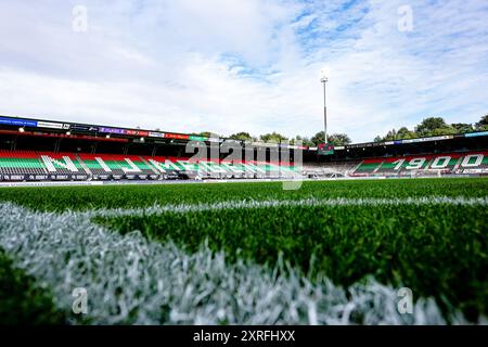 Nijmegen, Paesi Bassi. 10 agosto 2024. NIJMEGEN, 10-08-2024, GoffertStadium, football, Dutch eredivisie, stagione 2024/2025, durante la partita NEC - FC Twente, panoramica stadio crediti: Pro Shots/Alamy Live News Foto Stock