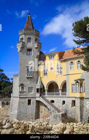 Cascais, Portogallo. Parco e museo Condes de Castro Guimarães. 22 marzo 2017 Foto Stock