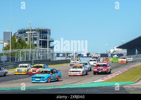 Nurburgring, Germania. 11 agosto 2024. 08/10/2024 Belmot Oldtimer Grand Prix 2024, Nürburgring, Germania, immagine: Inizio dell'era d'oro delle Touring Cars crediti: Robin Huth/Alamy Live News Foto Stock