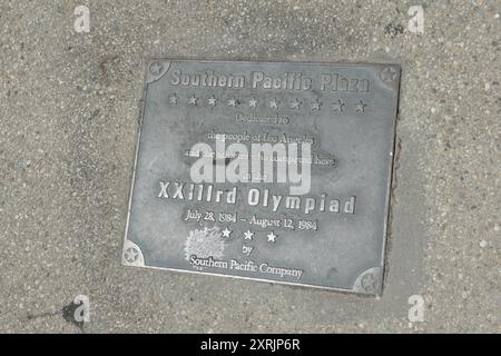 Los Angeles, California, USA 9 agosto 2024 LA Memorial Coliseum dove si sono svolte le Olimpiadi del 1932 e del 1984 e presto le Olimpiadi DELLA LA 2028 il 9 agosto 2024 a Los Angeles, California, USA. Foto di Barry King/Alamy Stock Photo Foto Stock