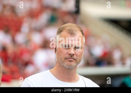 Fabian Wohlgemuth (VfB Stuttgart, Sportdirektor) VfB Stuttgart vs. Athletic Bilbao, Fussball, Herren, Testspiel, Freundschaftsspiel, Saison 24/25, GER, 10.08.2024, LE NORMATIVE DFL/DFB VIETANO QUALSIASI USO DI FOTOGRAFIE COME SEQUENZE DI IMMAGINI E/O QUASI-VIDEO, foto: Eibner-Pressefoto/Wolfgang Frank Foto Stock