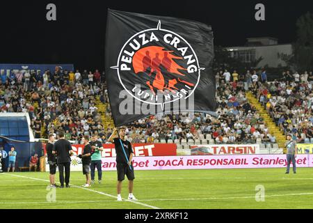 PARTITA DI CALCIO GLORIA BUZAU - FC RAPID 1923 BUCURESTI, SUPERLIGA SUPERBET (10.08.2024), CRISTIAN STAVRI Foto Stock