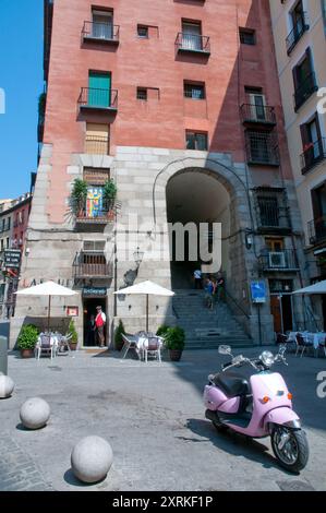 Arco de Cuchilleros. Madrid, Spagna. Foto Stock