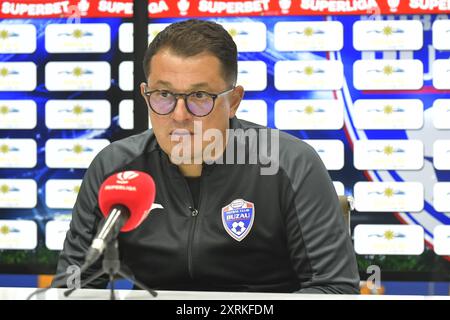 ANDREI PREPELITA DURANTE GLORIA BUZAU - FC RAPID 1923 BUCURESTI, SUPERLIGA SUPERBET (10.08.2024), CRISTIAN STAVRI Foto Stock