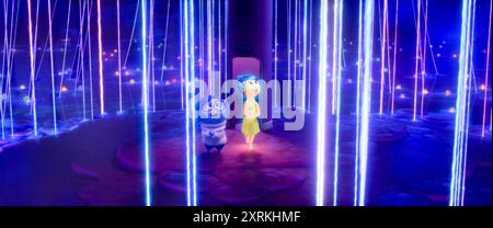 Inside Out 2 (2024) diretto da Kelsey Mann e interpretato da Amy Poehler, Phyllis Smith e Lewis Black. Riley raggiunge i suoi anni di adolescenza e incontra alcune nuove emozioni. Pubblicità ancora ***SOLO PER USO EDITORIALE***. Crediti: BFA / Walt Disney Studios Foto Stock