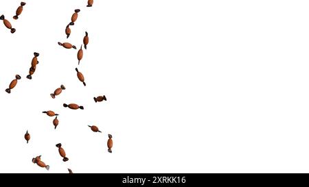 Caramelle di Halloween su sfondo trasparente PNG Foto Stock