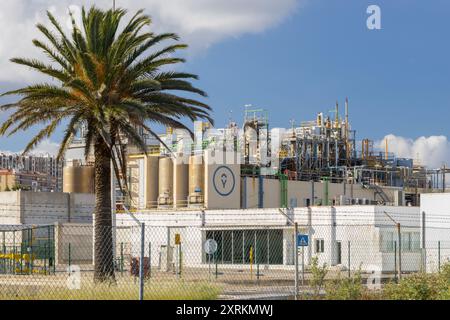 Impianto di chimica sostenibile Hychem che produce idrogeno combustibile a povoa de santa iria, portogallo Foto Stock