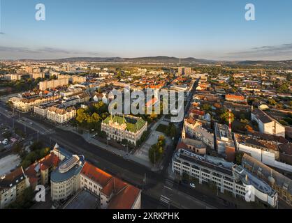 Sala Citi di Ujpest, quarto distretto, Budapest, Ungheria, il nome ungherese è Ujpesti varoshaza. Foto Stock