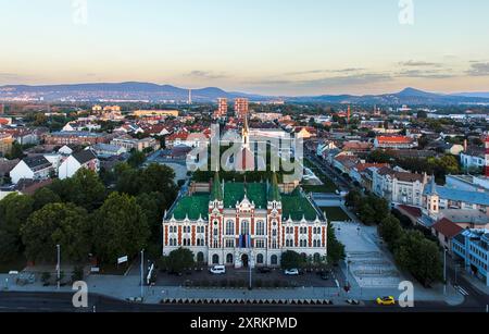 Sala Citi di Ujpest, quarto distretto, Budapest, Ungheria, il nome ungherese è Ujpesti varoshaza. Foto Stock