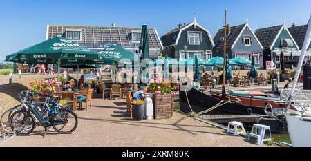 Panorama dello storico porto di Marken, Paesi Bassi Foto Stock