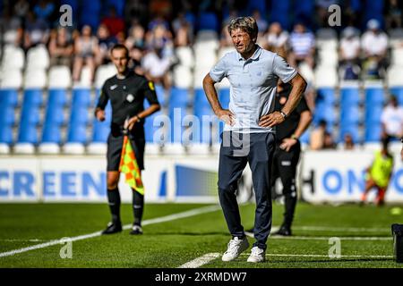 Doetinchem, Nederland. 11 agosto 2024. DOETINCHEM, 11-08-2024, Stadium De Vijverberg, olandese Keuken Kampioen Divisie Football, stagione 2024/2025, partita tra De Graafschap e Volendam. Jan Vreman allenatore de Graafschap crediti: Pro Shots/Alamy Live News Foto Stock