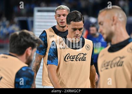 Napoli, Italia. 29 marzo 2024. Italia, 29 marzo 2024: Giacomo Raspadori durante la Coppa Italia 2024-2025 partita di calcio tra Napoli e Modena allo stadio di Maradona, Italia (felice De Martino/SPP) credito: SPP Sport Press Photo. /Alamy Live News Foto Stock