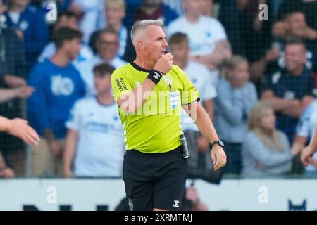 Haderslev, Danimarca. 11 agosto 2024. Superliga match tra Soenderjyske Football e FC Copenhagen al Sydbank Park di Haderslev domenica 11 agosto 2024. (Foto: Claus Fisker/Scanpix 2024) credito: Ritzau/Alamy Live News Foto Stock