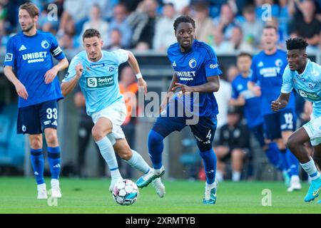 Haderslev, Danimarca. 11 agosto 2024. Superliga match tra Soenderjyske Football e FC Copenhagen al Sydbank Park di Haderslev domenica 11 agosto 2024. (Foto: Claus Fisker/Scanpix 2024) credito: Ritzau/Alamy Live News Foto Stock