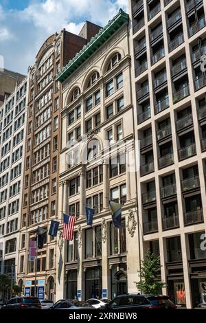 West 23rd Street si trova nel Flatiron District, New York City, USA, 2024 Foto Stock