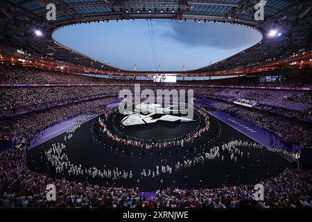 Parigi, Francia. 11 agosto 2024. La cerimonia di chiusura dei Giochi Olimpici di Parigi 2024 si tiene a Parigi, Francia, l'11 agosto 2024. Crediti: Zhang fan/Xinhua/Alamy Live News Foto Stock