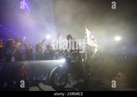 Parigi, Francia. 11 agosto 2024. La cerimonia di chiusura dei Giochi Olimpici di Parigi 2024 si tiene a Parigi, Francia, l'11 agosto 2024. Crediti: Li Ming/Xinhua/Alamy Live News Foto Stock