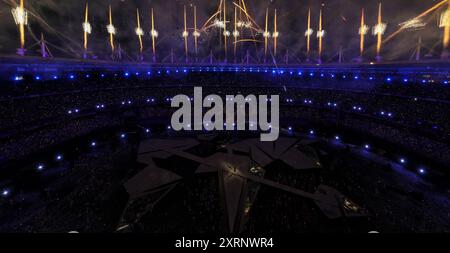 Parigi, Francia. 11 agosto 2024. La cerimonia di chiusura dei Giochi Olimpici di Parigi 2024 si tiene a Parigi, Francia, l'11 agosto 2024. Crediti: Xia Yifang/Xinhua/Alamy Live News Foto Stock
