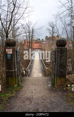 Parco Bärenschlössle a Stoccarda, Baden-Württemberg, Germania Baden-Württemberg, durante l'inverno Foto Stock