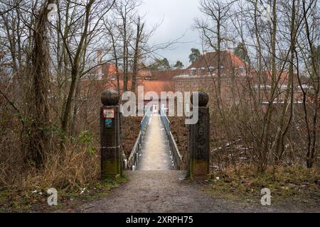 Parco Bärenschlössle a Stoccarda, Baden-Württemberg, Germania Baden-Württemberg, durante l'inverno Foto Stock