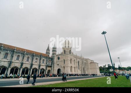 LISBONA, PORTOGALLO IL 29 maggio 2024 immagine di una visita alla chiesa di Santa Maria De Belem. Foto di alta qualità Foto Stock