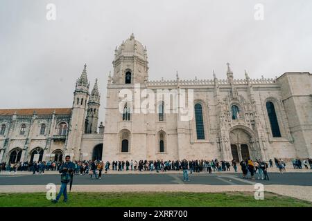 LISBONA, PORTOGALLO IL 29 maggio 2024 immagine di una visita alla chiesa di Santa Maria De Belem. Foto di alta qualità Foto Stock