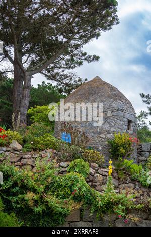 La prigione più piccola del mondo al White House Hotel di Herm Island, Guernsey, Isole del Canale, Regno Unito Foto Stock