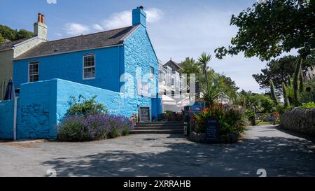 The Ship Inn su Herm Island, Guernsey, Channel Islands, Regno Unito Foto Stock