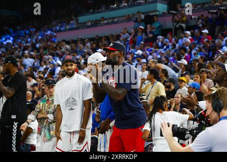 LEBRON James Basketball Women&#39;S Gold Medal Game durante i Giochi Olimpici di Parigi 2024 l'11 agosto 2024 a Bercy a Parigi, Francia Foto Stock