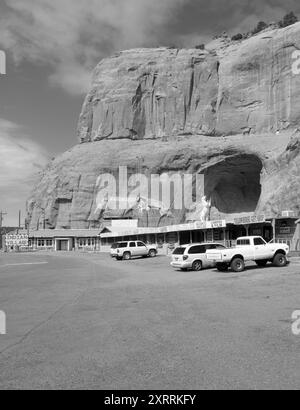 Navajo Land and Yellowhorse Trading Post, New Mexico, USA. Una storica stazione commerciale che mostra la cultura e il patrimonio Navajo. Foto Stock