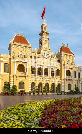 Municipio di ho chi Minh, Saigon, Vietnam Foto Stock