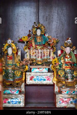 Tempio buddista a Pinang Peranakan, Penang Island, George Town, Malesia Foto Stock