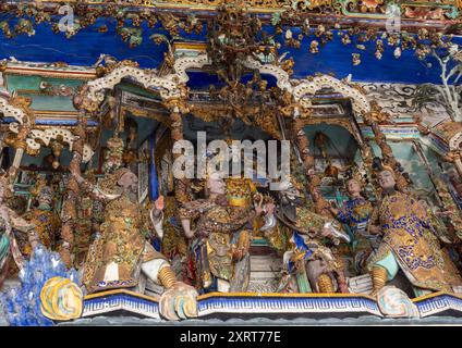 Tempio buddista a Pinang Peranakan, Penang Island, George Town, Malesia Foto Stock