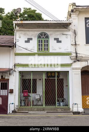 Heritage Shophouse, Malacca, Malesia Foto Stock