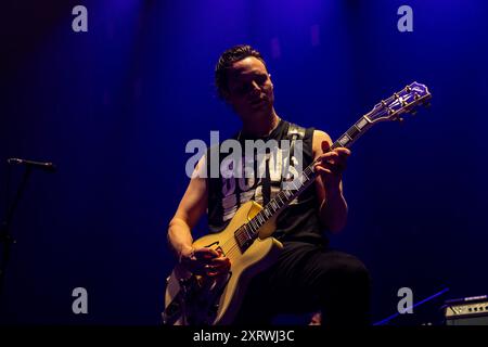 Londra, Regno Unito. 27 marzo 2024. Hugo White di 86TVS si esibirà al 02 Academy Brixton Assago di Londra, Regno Unito, il 2 maggio 2024. (Foto di Roberto Finizio/NurPhoto) credito: NurPhoto SRL/Alamy Live News Foto Stock