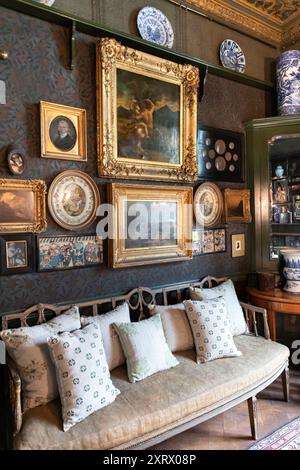 La Morning Room, Sambourne House a Kensington. Regno Unito Foto Stock