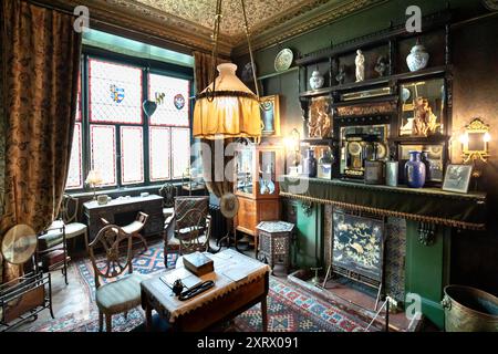 La Morning Room, Sambourne House a Kensington. Regno Unito Foto Stock