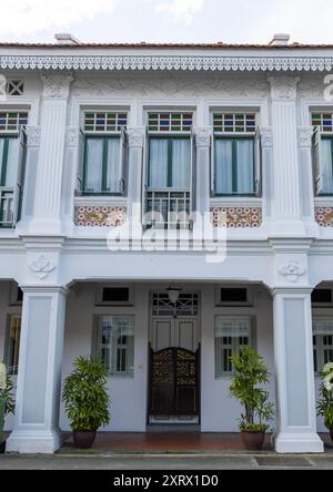 Negozi del patrimonio bianco, regione centrale, Singapore, Singapore Foto Stock