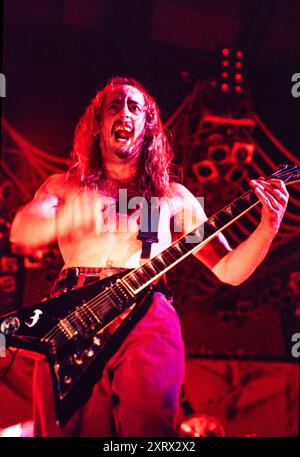 Gary Holt di Exodus circa 1990's Credit: Ross Pelton/MediaPunch Foto Stock