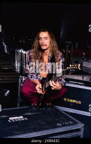Gary Holt di Exodus circa 1990's Credit: Ross Pelton/MediaPunch Foto Stock