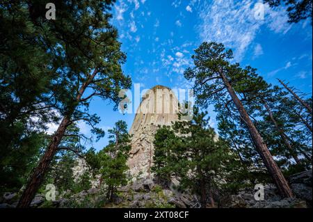 Devils Tower, Wyoming Loop Foto Stock